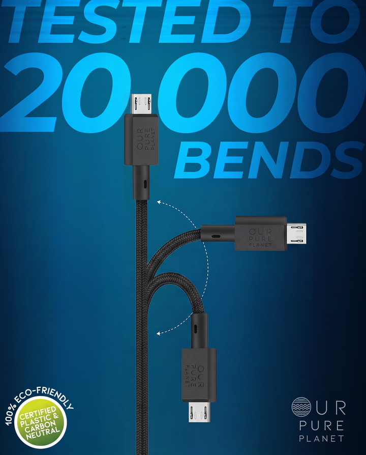 USB-A to Micro cable, 1.2m/4ft