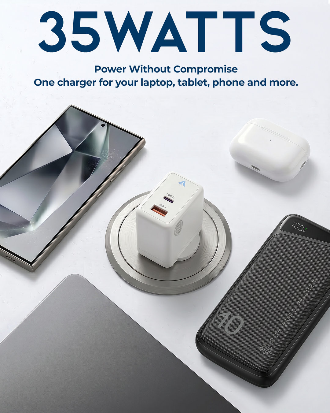 35W GaN Power Wall Charger