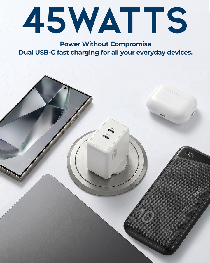 45W GaN Power Wall Charger