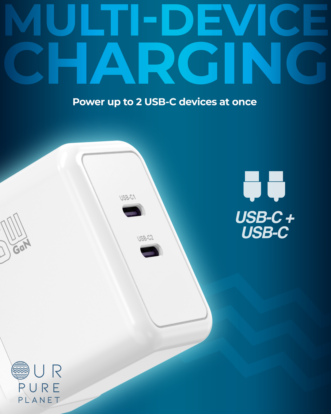 45W GaN Power Wall Charger