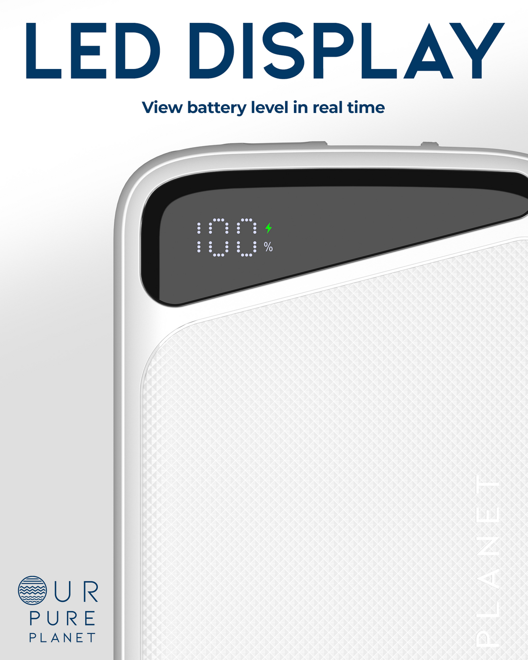 10,000mAh Power Bank (White)