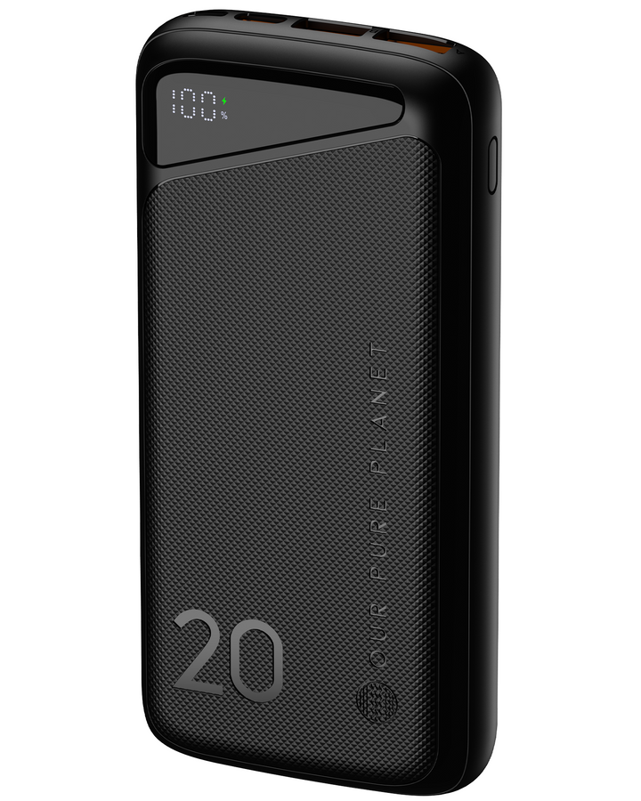 20,000mAh Power Bank (Black)